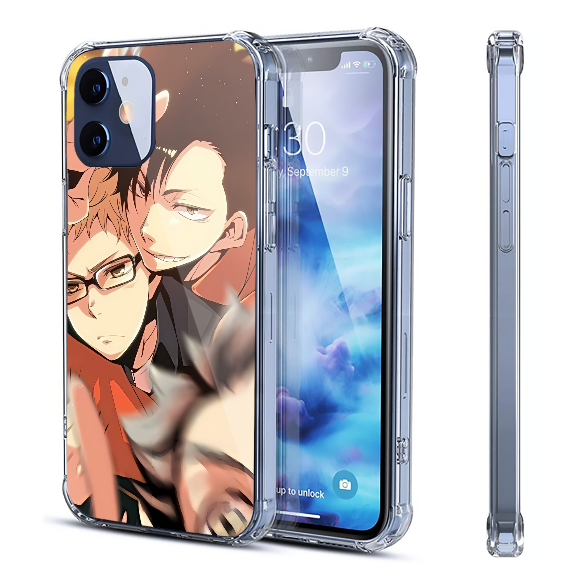 （画像用） ハイキュー!! Haikyu!! 【iPhone 12シリーズ対応】透明スマホケース（クリアソフトケース）